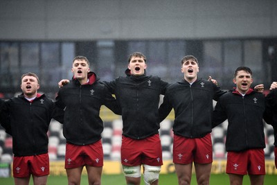 150326 - Wales U20 v Italy U20 - U20 Six Nations Championship - Wales anthem