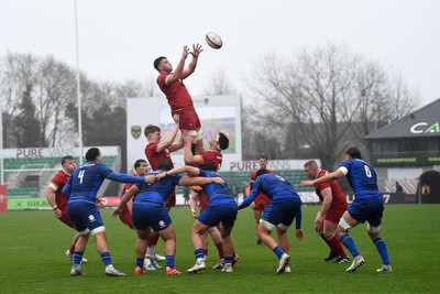 150326 - Wales U20 v Italy U20 - U20 Six Nations Championship - Wales line-out