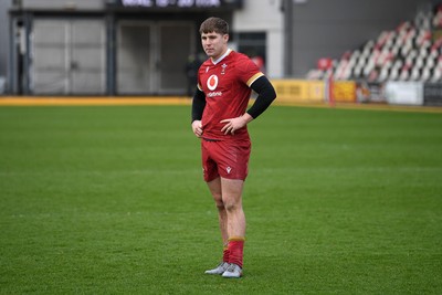 150326 - Wales U20 v Italy U20 - U20 Six Nations Championship - Dejected Steffan Emanuel of Wales