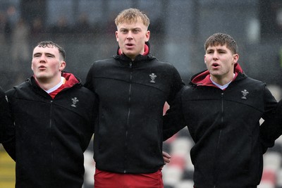 150326 - Wales U20 v Italy U20 - U20 Six Nations Championship - Wales anthem