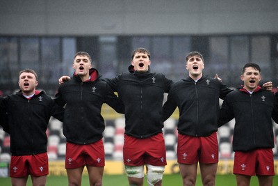 150326 - Wales U20 v Italy U20 - U20 Six Nations Championship - Wales anthem