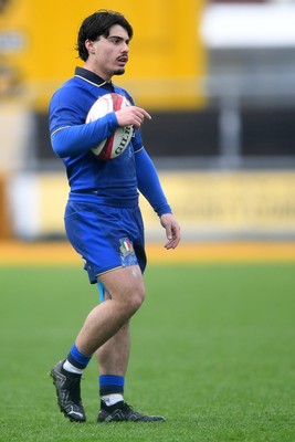 150326 - Wales U20 v Italy U20 - U20 Six Nations Championship - Nikolaj Varotto of italy