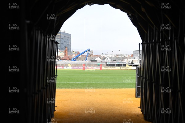 150326 - Wales U20 v Italy U20 - U20 Six Nations Championship - A general view of Rodney Parade before the match