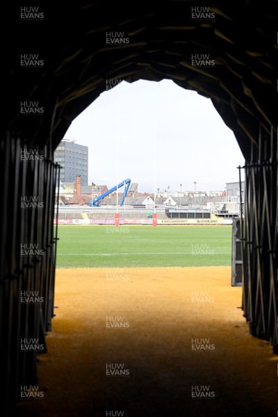 150326 - Wales U20 v Italy U20 - U20 Six Nations Championship - A general view of Rodney Parade before the match
