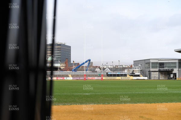 150326 - Wales U20 v Italy U20 - U20 Six Nations Championship - A general view of Rodney Parade before the match