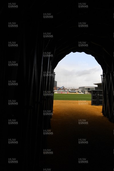 150326 - Wales U20 v Italy U20 - U20 Six Nations Championship - A general view of Rodney Parade before the match