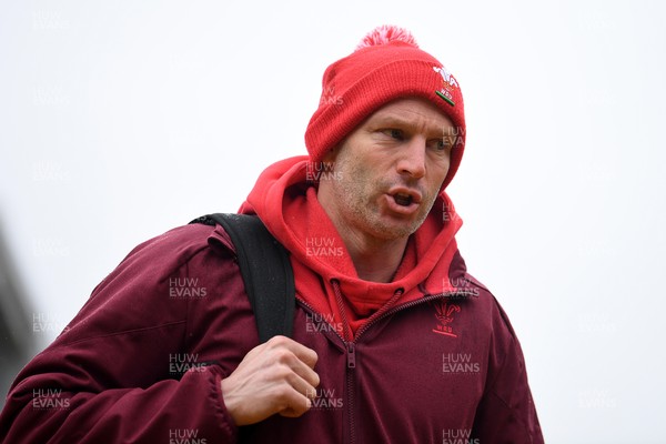 150326 - Wales U20 v Italy U20 - U20 Six Nations Championship - Wales head coach, Richard Whiffin arrives at the stadium