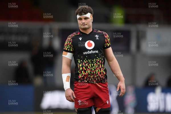 150326 - Wales U20 v Italy U20 - U20 Six Nations Championship - Deian Gwynne of Wales