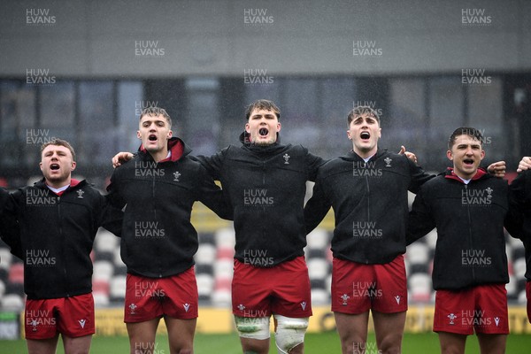 150326 - Wales U20 v Italy U20 - U20 Six Nations Championship - Wales anthem