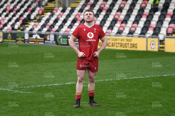 150326 - Wales U20 v Italy U20 - U20 Six Nations Championship - Dejected Tom Bowen of Wales 