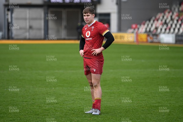 150326 - Wales U20 v Italy U20 - U20 Six Nations Championship - Dejected Steffan Emanuel of Wales