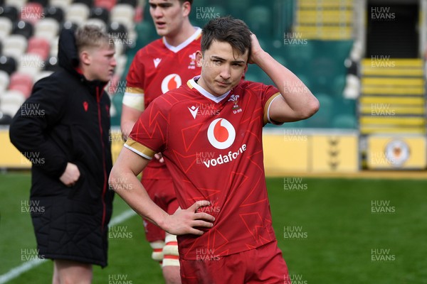 150326 - Wales U20 v Italy U20 - U20 Six Nations Championship - Dejected Carter Pritchard of Wales