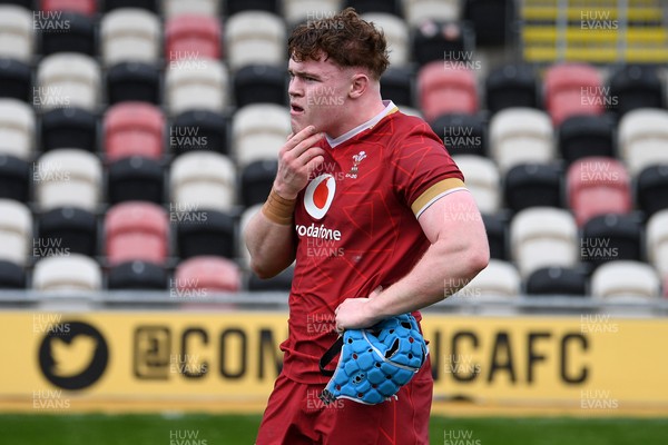 150326 - Wales U20 v Italy U20 - U20 Six Nations Championship - Dejected Osian Williams of Wales at full time