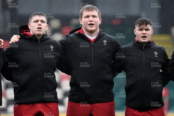 150326 - Wales U20 v Italy U20 - U20 Six Nations Championship - Wales anthem