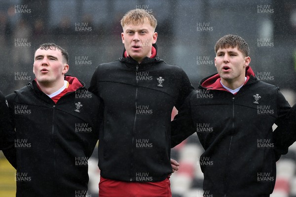 150326 - Wales U20 v Italy U20 - U20 Six Nations Championship - Wales anthem