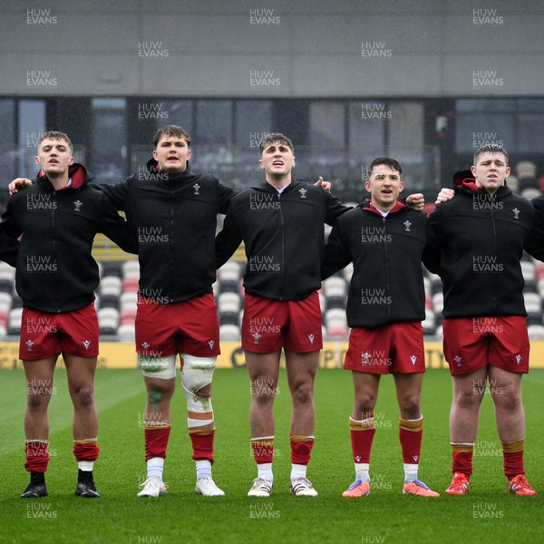 150326 - Wales U20 v Italy U20 - U20 Six Nations Championship - Wales anthem