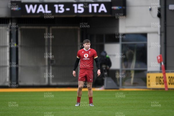 150326 - Wales U20 v Italy U20 - U20 Six Nations Championship - Steffan Emanuel of Wales