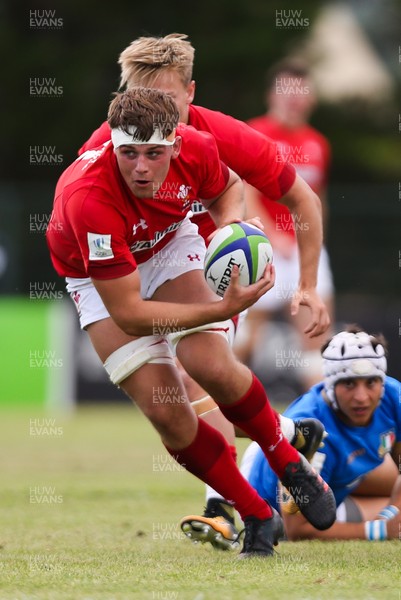 170618 - Wales U20 v Italy U20, World Rugby U20 Championship 7th Place Play Off - Lennon Greggains of Wales