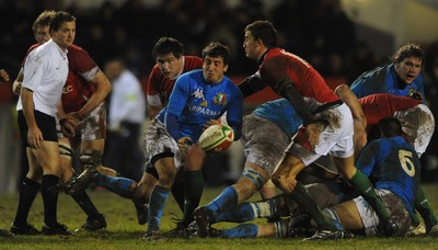 19.03.10 - Wales Under 20 v Italy Under 20 - Under 20 Six Nations 2010 - Alberto Chillon of Italy. 