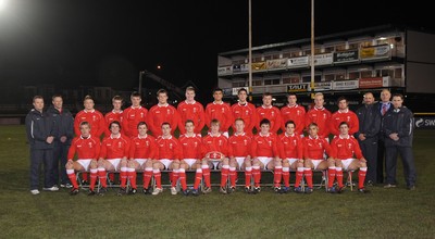 22.02.08 - Wales Under 20 v Italy Under 20 - Under 20 Six Nations - Wales Under 20 team picture 