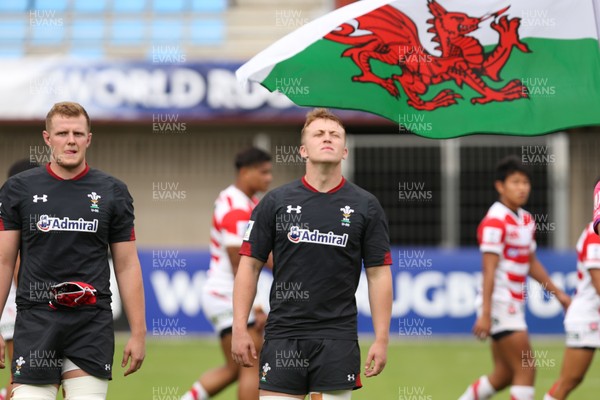 070618 -  Wales U20 v Japan U20, World Rugby U20 Championship, Pool A - Tommy Reffell of Wales leads the Wales team out against Japan