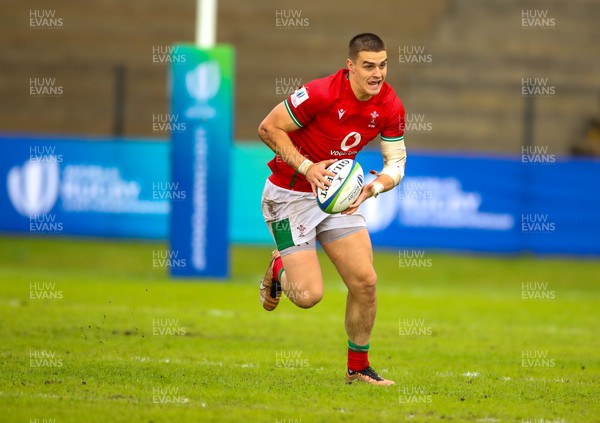 290623 - Wales v Japan - World Rugby U20 Championship - Bryn Bradley of Wales runs towards the try line