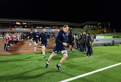 020224 - Wales v Scotland, U20 6 Nations 2024 - Scotland run out at the start of the match