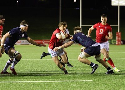 020224 - Wales v Scotland, U20 6 Nations 2024 - Ieuan Davies of Wales