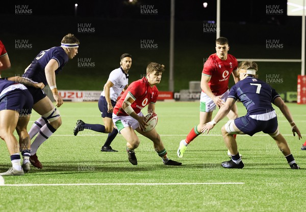 020224 - Wales v Scotland, U20 6 Nations 2024 - Ieuan Davies of Wales