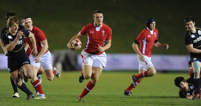 100212 - Wales Under 20 v Scotland Under 20 - Under 20 Six Nations -Cory Allen of Wales gets into space