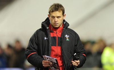 100212 - Wales Under 20 v Scotland Under 20 - Under 20 Six Nations -Wales under 20 head coach Danny Wilson