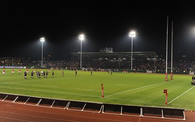 100212 - Wales Under 20 v Scotland Under 20 - Under 20 Six Nations -A general view of Eirias, Colwyn Bay