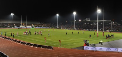 100212 - Wales Under 20 v Scotland Under 20 - Under 20 Six Nations -A general view of Eirias, Colwyn Bay