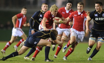 100212 - Wales Under 20 v Scotland Under 20 - Under 20 Six Nations -Ieuan Jones of Wales