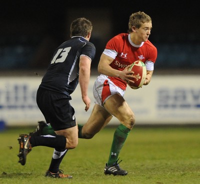 12.02.10 - Wales Under 20 v Scotland Under 20 - Under 20 Six Nations - Owen Williams of Wales. 