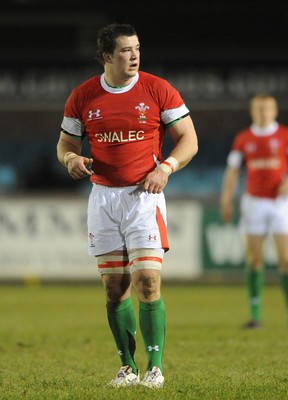 12.02.10 - Wales Under 20 v Scotland Under 20 - Under 20 Six Nations - Morgan Allen of Wales. 