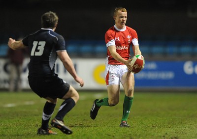 12.02.10 - Wales Under 20 v Scotland Under 20 - Under 20 Six Nations - Dan Fish of Wales. 