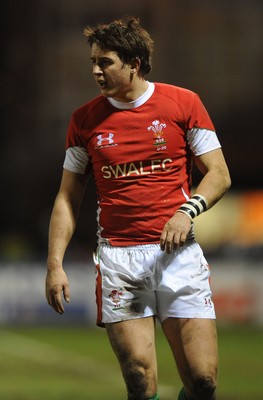 12.02.10 - Wales Under 20 v Scotland Under 20 - Under 20 Six Nations - Rhys Downes of Wales. 