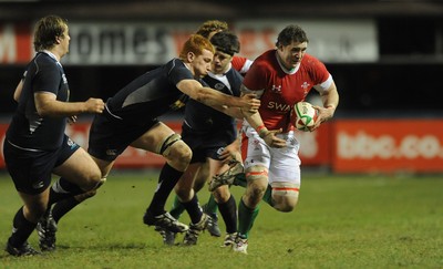 12.02.10 - Wales Under 20 v Scotland Under 20 - Under 20 Six Nations - Morgan Allen of Wales 