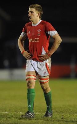12.02.10 - Wales Under 20 v Scotland Under 20 - Under 20 Six Nations - Macauley Cook of Wales. 