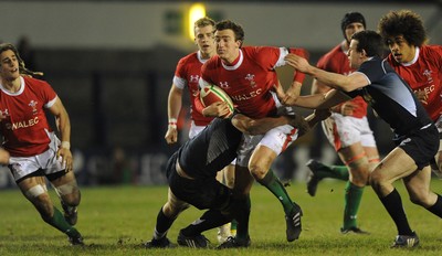 12.02.10 - Wales Under 20 v Scotland Under 20 - Under 20 Six Nations - Matthew Jarvis of Wales. 