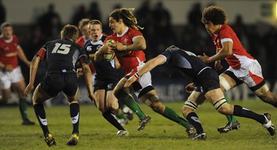 12.02.10 - Wales Under 20 v Scotland Under 20 - Under 20 Six Nations - Josh Navidi of Wales. 