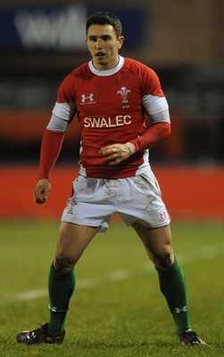 12.02.10 - Wales Under 20 v Scotland Under 20 - Under 20 Six Nations - Kristian Phillips of Wales. 