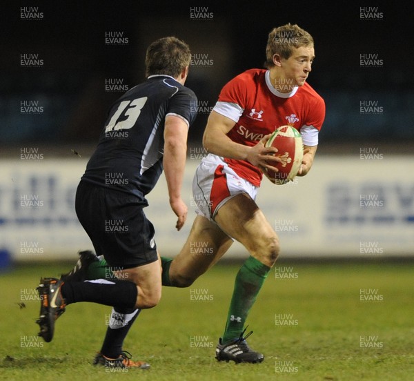 12.02.10 - Wales Under 20 v Scotland Under 20 - Under 20 Six Nations - Owen Williams of Wales. 