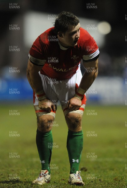 12.02.10 - Wales Under 20 v Scotland Under 20 - Under 20 Six Nations - Morgan Allen of Wales. 