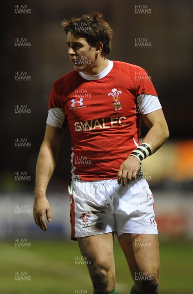 12.02.10 - Wales Under 20 v Scotland Under 20 - Under 20 Six Nations - Rhys Downes of Wales. 