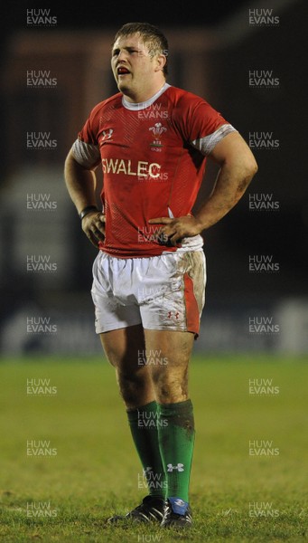 12.02.10 - Wales Under 20 v Scotland Under 20 - Under 20 Six Nations - Rhys Williams of Wales. 