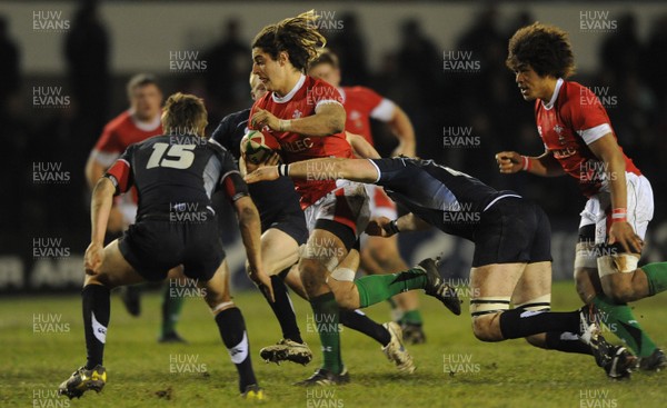12.02.10 - Wales Under 20 v Scotland Under 20 - Under 20 Six Nations - Josh Navidi of Wales. 