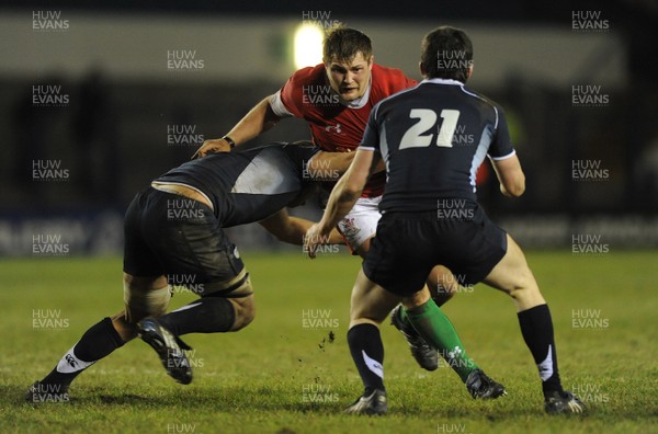 12.02.10 - Wales Under 20 v Scotland Under 20 - Under 20 Six Nations - Rhys Williams of Wales. 