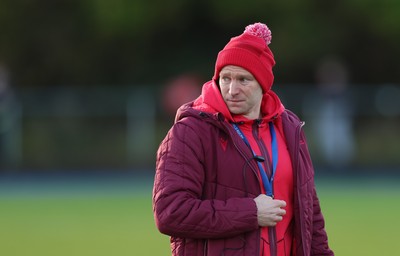 121225 - Wales U20 v Scotland U20, International Friendly - Wales U20 head coach Richard Whiffin